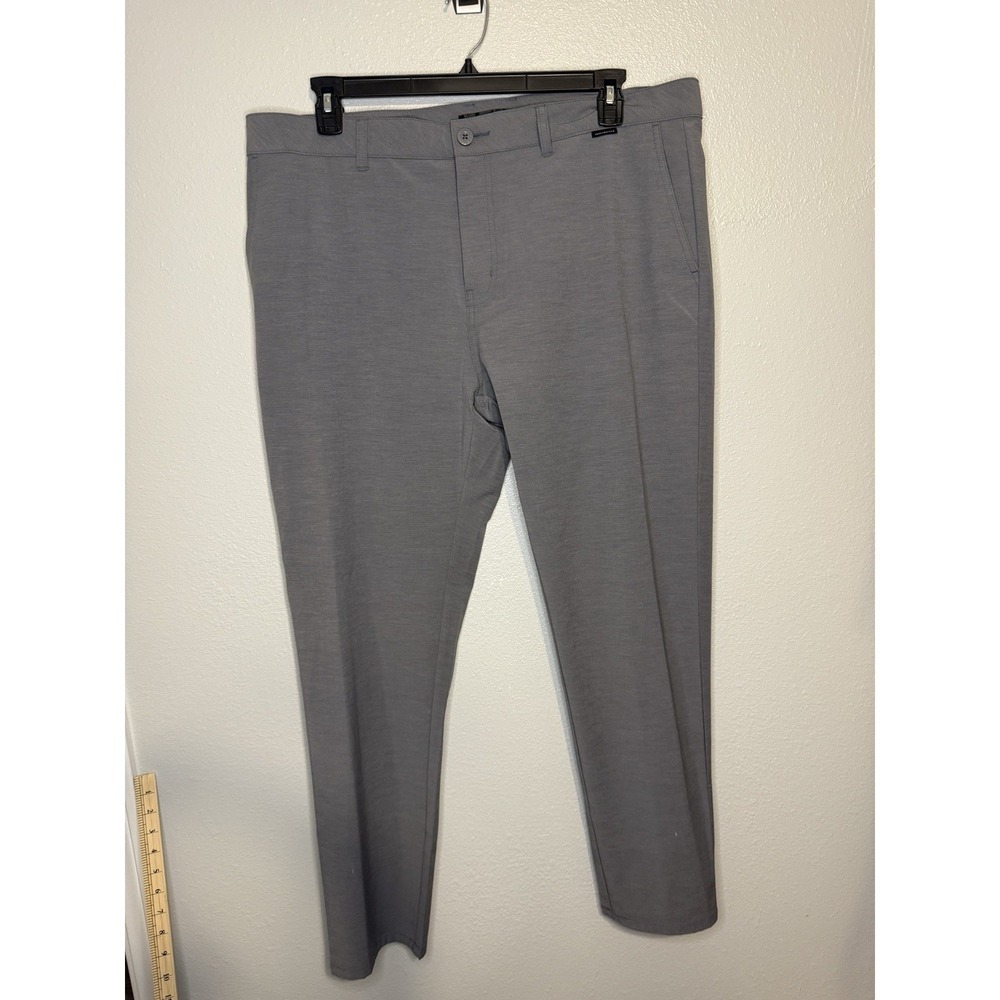Travis Mathew Pants Men 40x32 Gray Open To Close Golf Performance